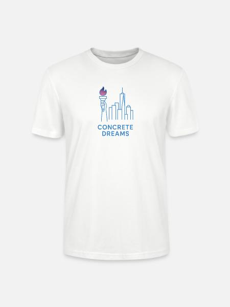 Concrete Dreams Torch Skyline - Stanley/Stella Crafter Unisex Organic T-Shirt - white