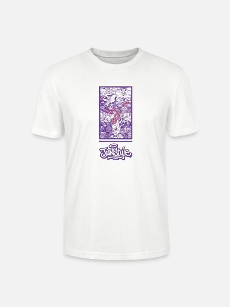 JunStyle Four Heavenly Kings Character 05 - Stanley/Stella Crafter Unisex Organic T-Shirt - white