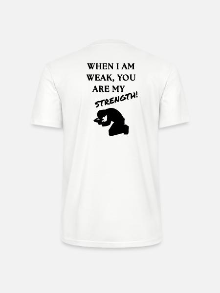 Strength Burst Comic Style - Stanley/Stella Crafter Unisex Organic T-Shirt - white