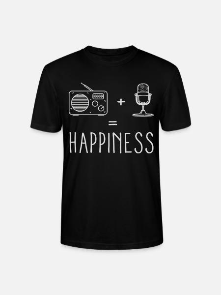 Radio Microphone Happiness - Stanley/Stella Crafter Unisex Organic T-Shirt - black