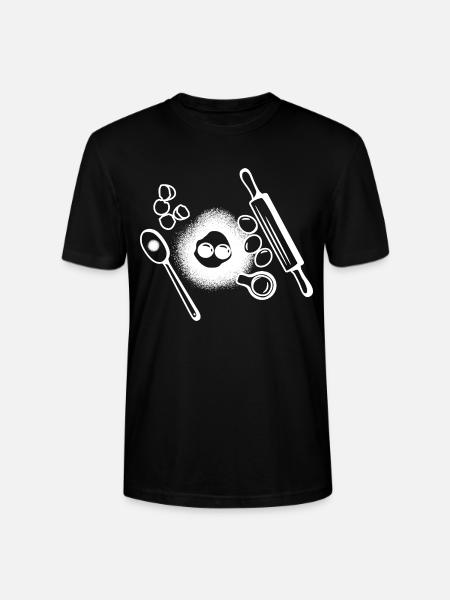 Baking Ingredients Drawing - Stanley/Stella Crafter Unisex Organic T-Shirt - black
