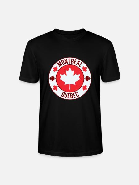 Montreal Maple Crest Emblem - Stanley/Stella Crafter Unisex Organic T-Shirt - black