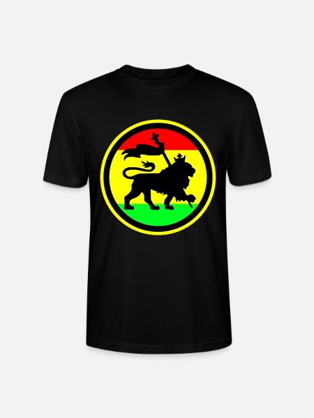 Rasta Lion - Stanley/Stella Crafter Unisex Organic T-Shirt - black