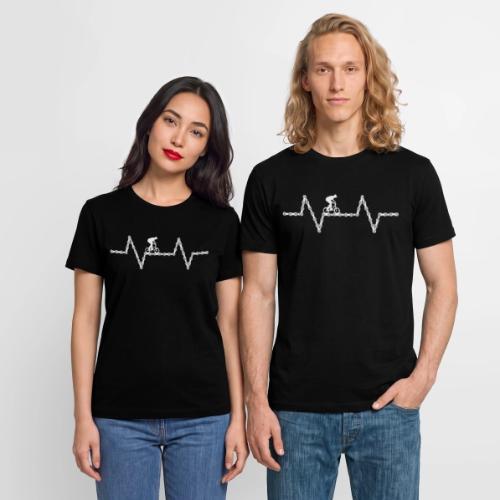 bmx bike heartbeat - Stanley/Stella Crafter Unisex Organic T-Shirt