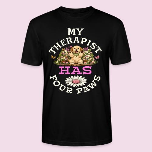 My Therapist Has Four Paws - Stanley/Stella Crafter Unisex Organic T-Shirt