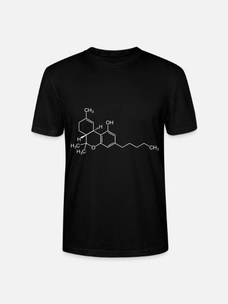 THC Cannabis Weed Chemical Symbol Science Geeky - Stanley/Stella Crafter Unisex Organic T-Shirt - black