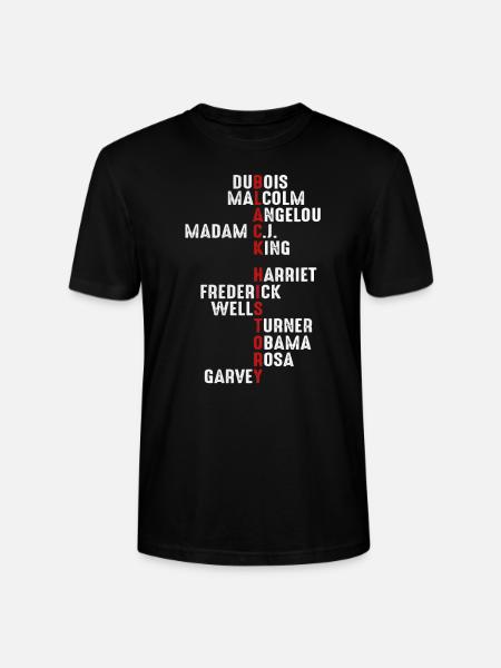 Black history shirt - Stanley/Stella Crafter Unisex Organic T-Shirt - black