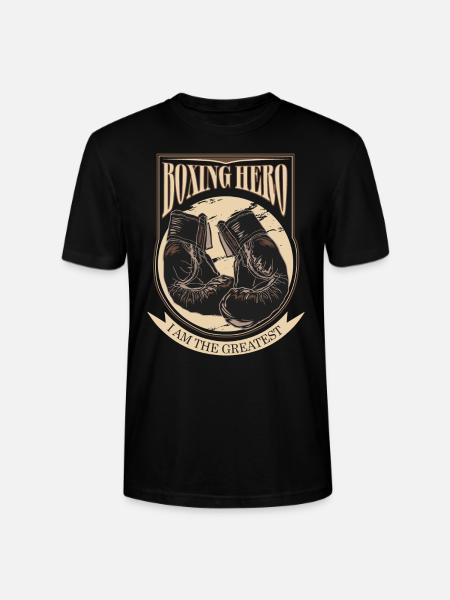 Boxing Hero - i am the greatest - Stanley/Stella Crafter Unisex Organic T-Shirt - black
