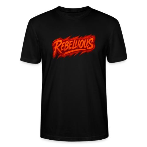 Rebellious Graffiti Neon Orange Streetwear T-Shirt - Stanley/Stella Crafter Unisex Organic T-Shirt