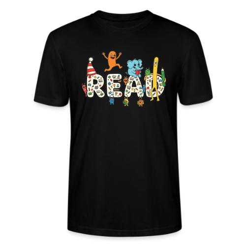 Whimsical READ Kids Cartoon - Stanley/Stella Crafter Unisex Organic T-Shirt