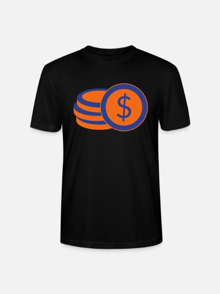 Coins - Stanley/Stella Crafter Unisex Organic T-Shirt - black