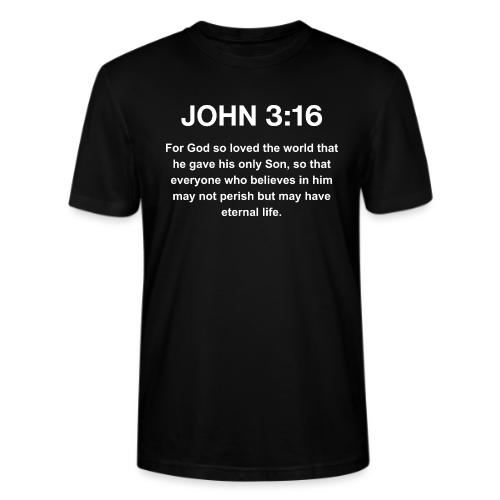 John 3:16 Christian Apparel – White - Stanley/Stella Crafter Unisex Organic T-Shirt