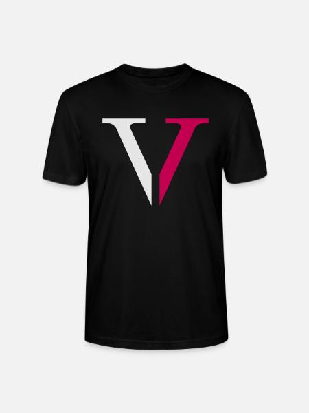 Low5ive "V" - Stanley/Stella Crafter Unisex Organic T-Shirt - black