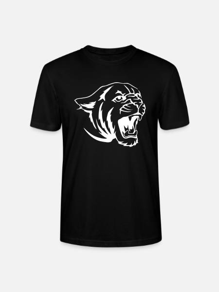 Cougar Tiger Face - Stanley/Stella Crafter Unisex Organic T-Shirt - black