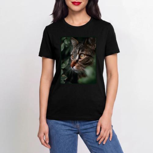 Tabby Cat Jungle Eyes Design - Stanley/Stella Crafter Unisex Organic T-Shirt
