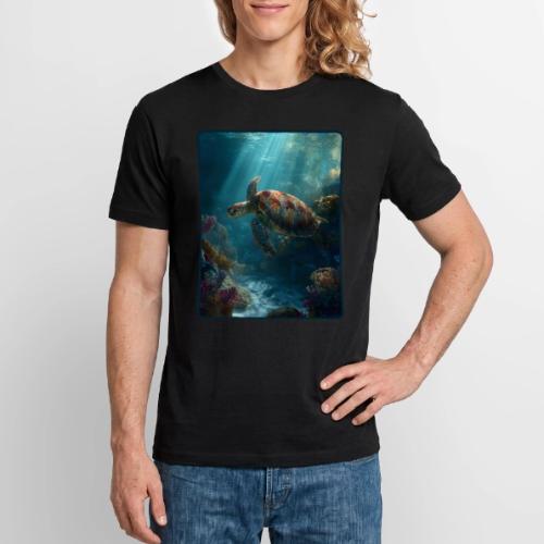 Sea Turtle Coral Reef Design - Stanley/Stella Crafter Unisex Organic T-Shirt