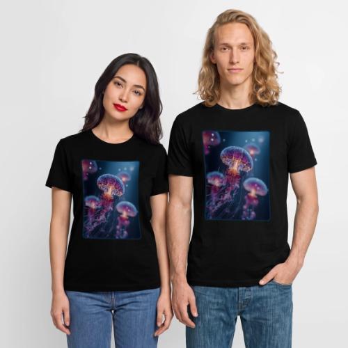 Glowing Jellyfish Deep Sea Design - Stanley/Stella Crafter Unisex Organic T-Shirt