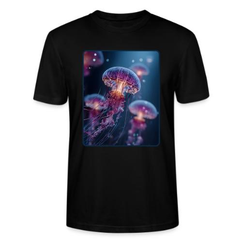 Glowing Jellyfish Deep Sea Design - Stanley/Stella Crafter Unisex Organic T-Shirt