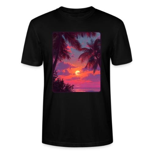 Tropical Sunset Palm Silhouette Design - Stanley/Stella Crafter Unisex Organic T-Shirt