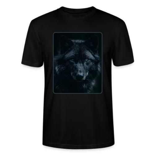 Black Wolf Intense Eyes Portrait Design - Stanley/Stella Crafter Unisex Organic T-Shirt