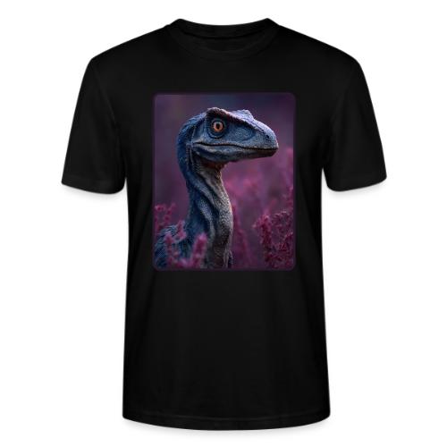 Blue Velociraptor Portrait Design - Stanley/Stella Crafter Unisex Organic T-Shirt