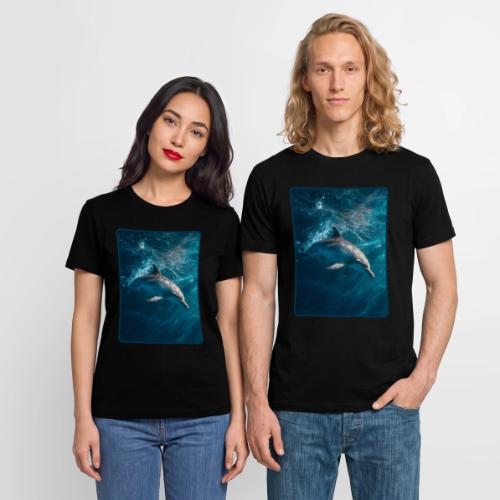 Dolphin Sunlit Ocean Serenity Design - Stanley/Stella Crafter Unisex Organic T-Shirt
