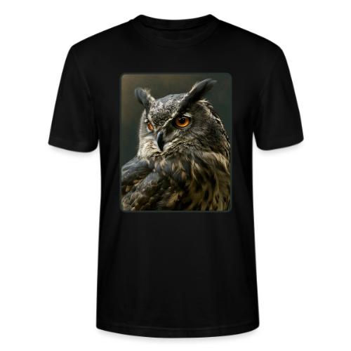 Eurasian Eagle Owl Portrait Design - Stanley/Stella Crafter Unisex Organic T-Shirt