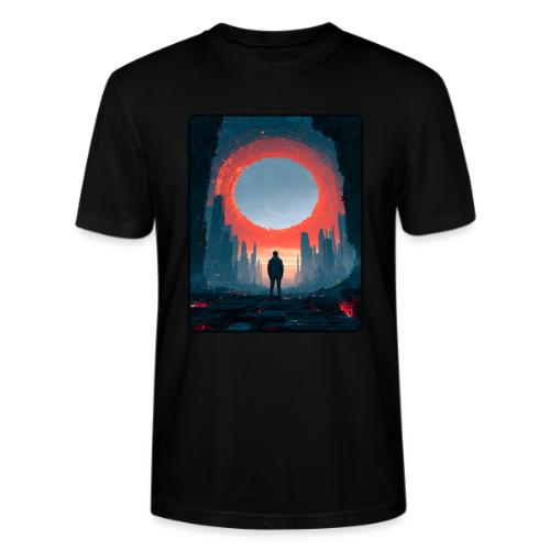 Cosmic Portal Future City Design - Stanley/Stella Crafter Unisex Organic T-Shirt