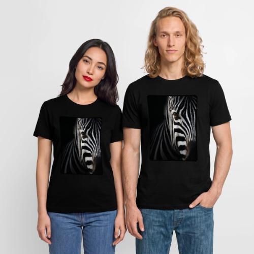Zebra High Contrast Portrait Design - Stanley/Stella Crafter Unisex Organic T-Shirt