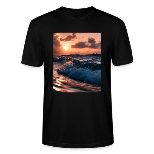 Golden Sunset Ocean Wave - Stanley/Stella Crafter Unisex Organic T-Shirt