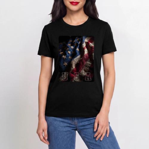 USA: Worn Stars and Stripes - Stanley/Stella Crafter Unisex Organic T-Shirt