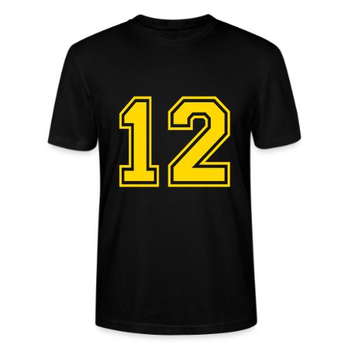 Number 12 in a classic athletic collegiate font - Stanley/Stella Crafter Unisex Organic T-Shirt