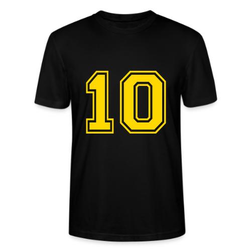 Number 10 in a classic athletic collegiate font - Stanley/Stella Crafter Unisex Organic T-Shirt