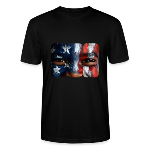 USA: Three Panels of Pride - Stanley/Stella Crafter Unisex Organic T-Shirt