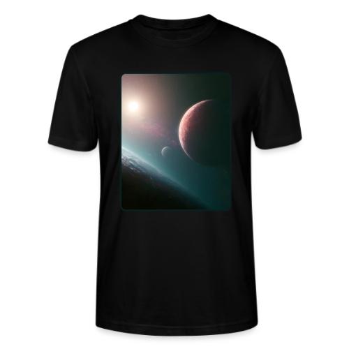 Deep Space Planet Horizon Art - Stanley/Stella Crafter Unisex Organic T-Shirt