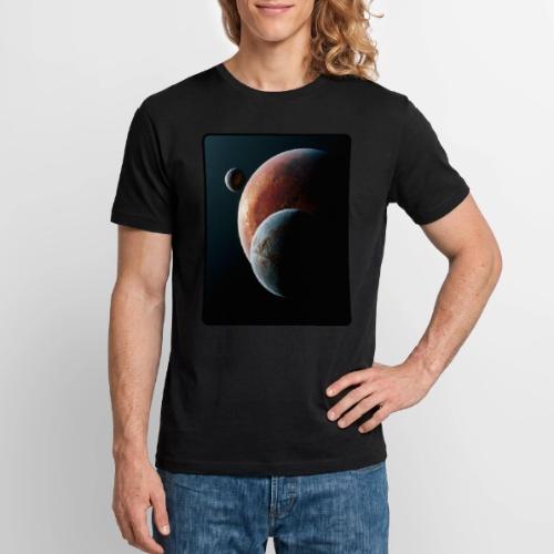 Three Planets Deep Space Design - Stanley/Stella Crafter Unisex Organic T-Shirt
