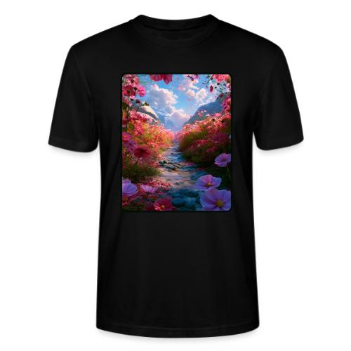Dreamy Cosmos Valley Landscape Art - Stanley/Stella Crafter Unisex Organic T-Shirt
