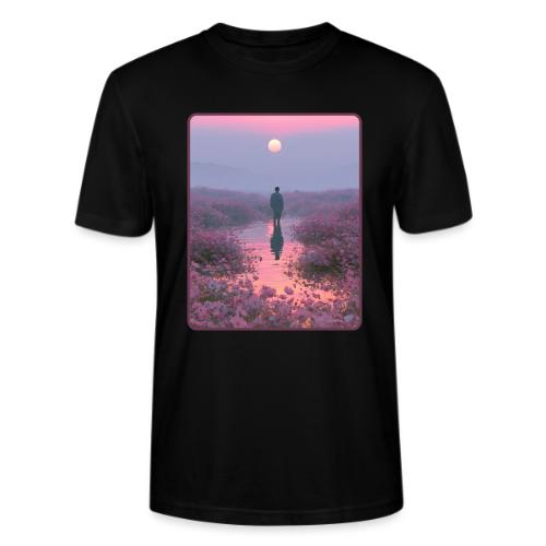 Ethereal Sunset Flower Field Art - Stanley/Stella Crafter Unisex Organic T-Shirt