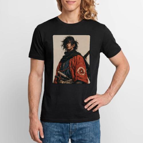 Young Samurai Warrior Portrait - Stanley/Stella Crafter Unisex Organic T-Shirt