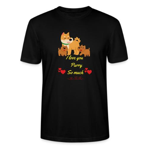 Cute Dog Family Love – “I Love You Purry So much - Stanley/Stella Crafter Unisex Organic T-Shirt