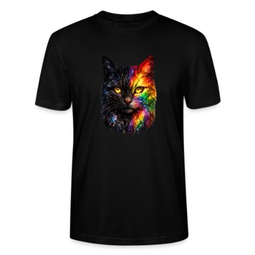 Cosmic Galaxy Rainbow Cat - Stanley/Stella Crafter Unisex Organic T-Shirt