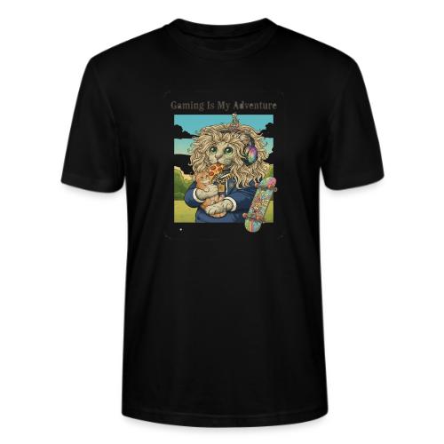 Gaming Cat Adventure: Pizza & Skates - Stanley/Stella Crafter Unisex Organic T-Shirt