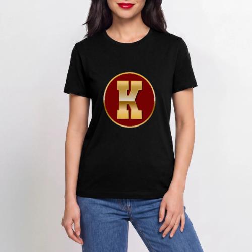 Letter K – Capital Varsity Alphabet Monogram - Stanley/Stella Crafter Unisex Organic T-Shirt