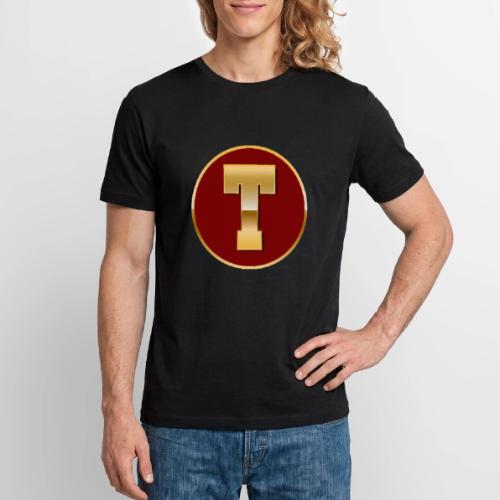 Letter T – Capital Varsity Alphabet Monogram - Stanley/Stella Crafter Unisex Organic T-Shirt