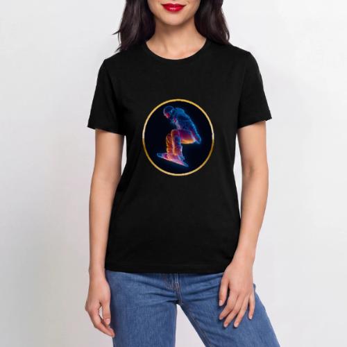 Snowboarding: Arctic Neon Leap - Stanley/Stella Crafter Unisex Organic T-Shirt