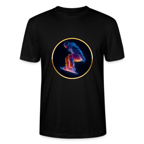 Snowboarding: Arctic Neon Leap - Stanley/Stella Crafter Unisex Organic T-Shirt