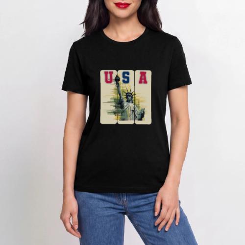 Art illustration of the Statue of Liberty - Stanley/Stella Crafter Unisex Organic T-Shirt