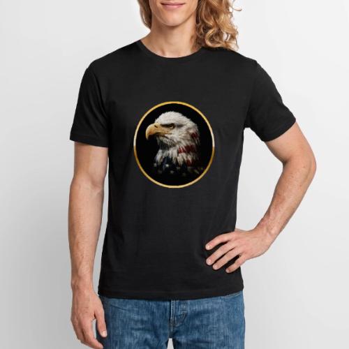 America: Golden Freedom Crest - Stanley/Stella Crafter Unisex Organic T-Shirt