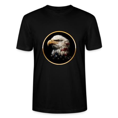 America: Golden Freedom Crest - Stanley/Stella Crafter Unisex Organic T-Shirt