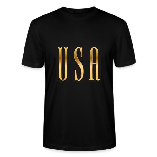 USA Gold Monolith - Stanley/Stella Crafter Unisex Organic T-Shirt